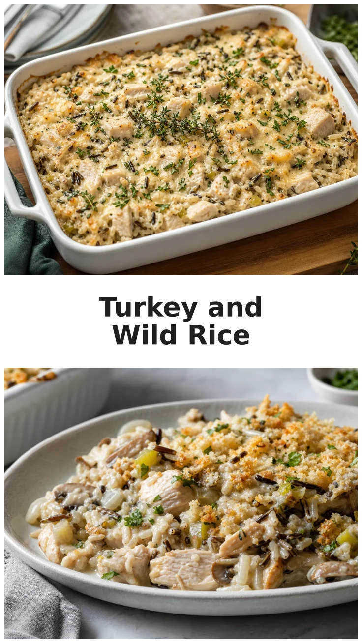 Creamy Turkey and Wild Rice Bake for Cozy Nights Creamy Turkey and Wild Rice Bake for Cozy Nights