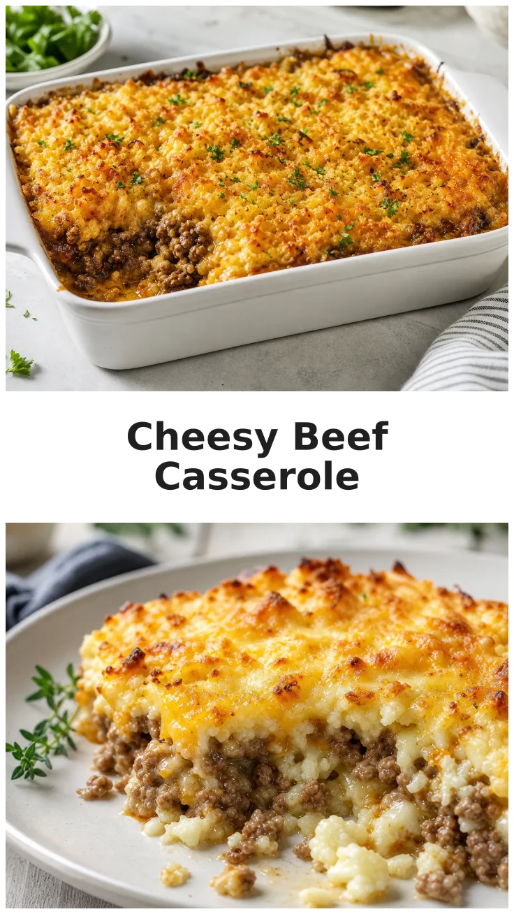 Cheesy Beef Cauliflower Rice Casserole for Comforting Dinners Cheesy Beef Cauliflower Rice Casserole for Comforting Dinners