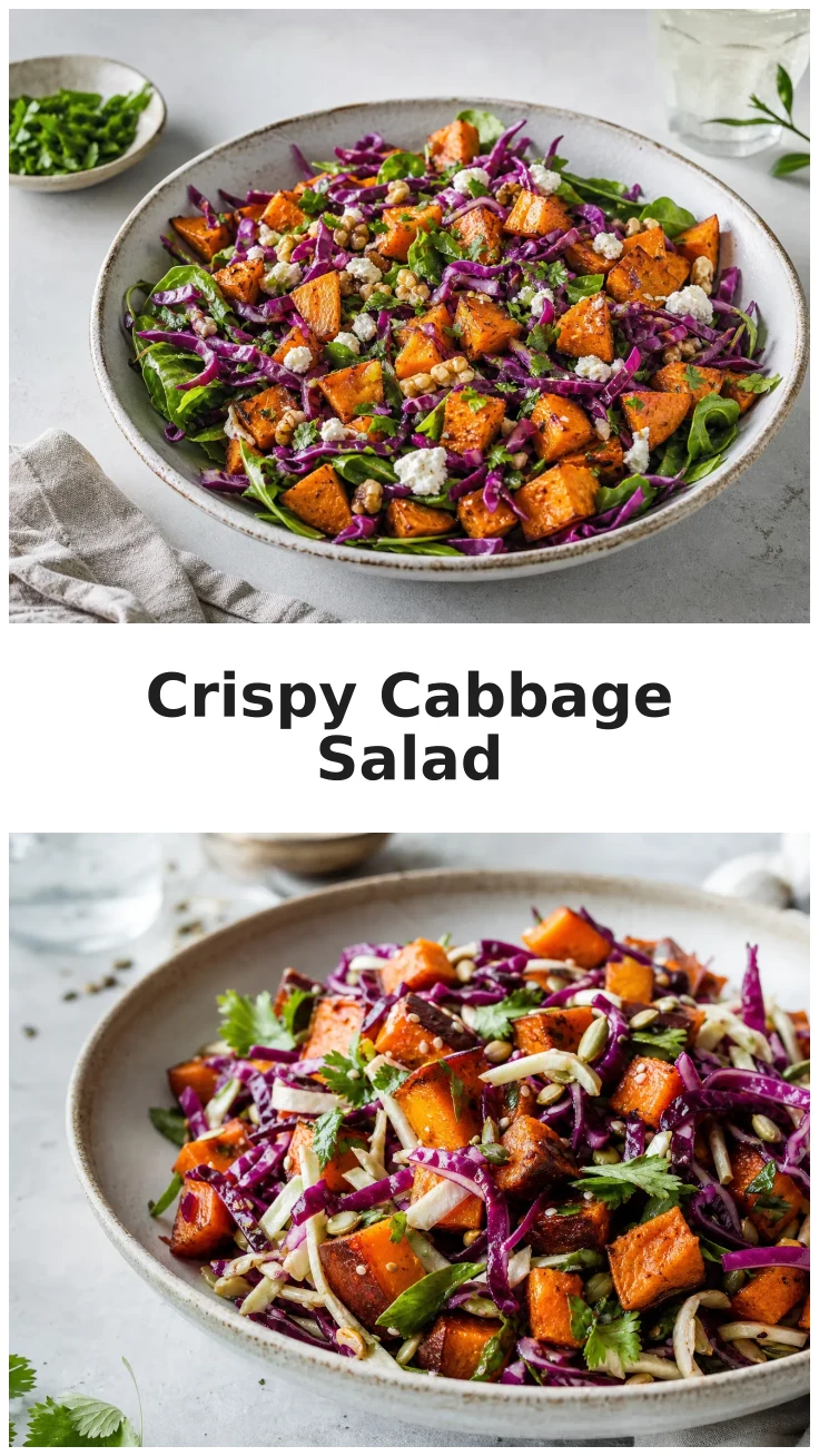Crispy Cabbage Sweet Potato Salad Recipe for Fall Gatherings Crispy Cabbage Sweet Potato Salad Recipe for Fall Gatherings