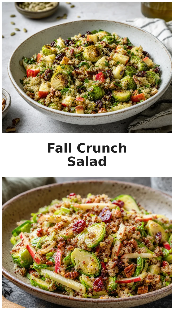 Delicious Apple Brussels Sprouts Quinoa Crunch Salad Recipe Delicious Apple Brussels Sprouts Quinoa Crunch Salad Recipe