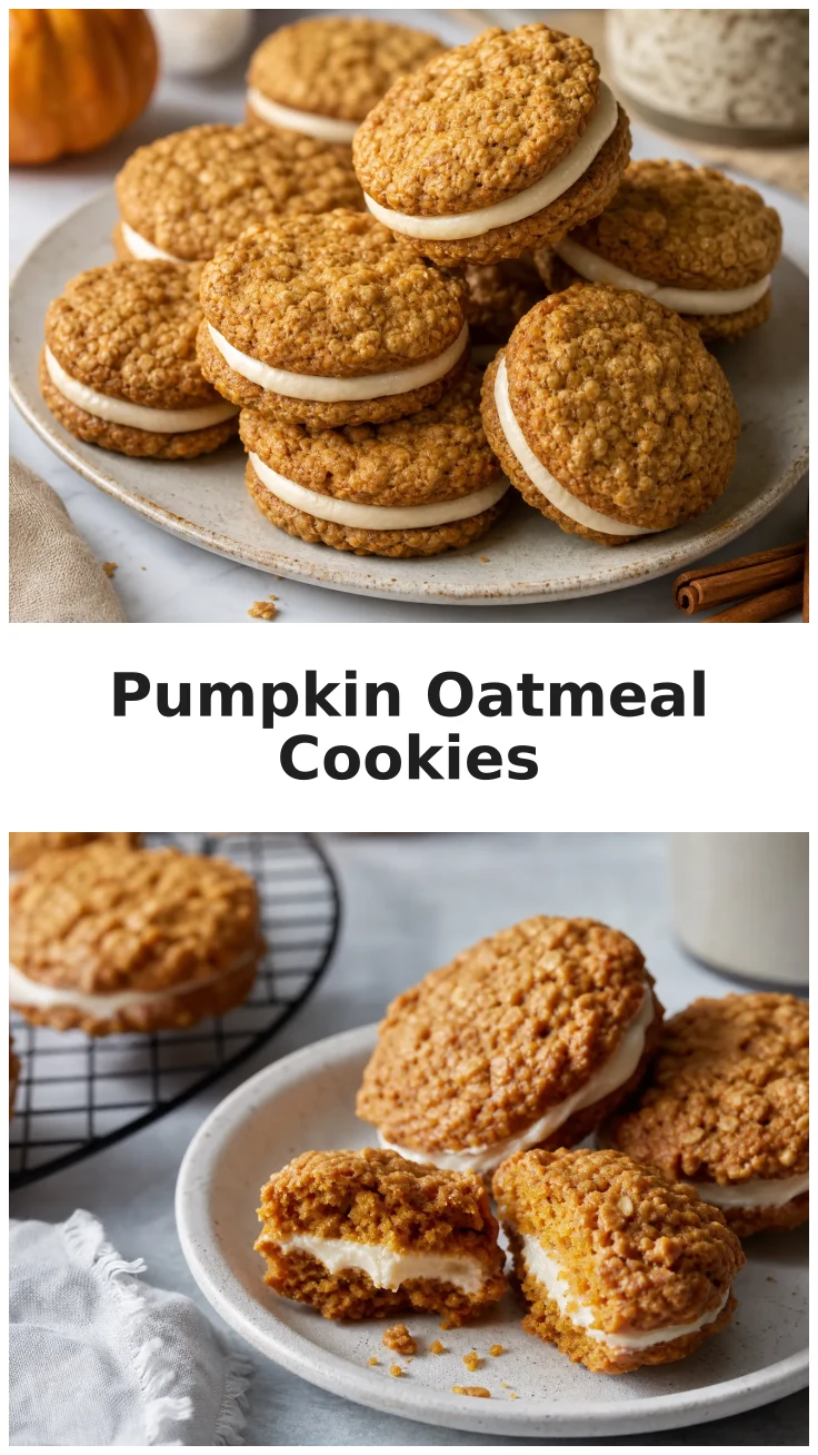 Delicious Pumpkin Oatmeal Sandwich Cookies for Fall Celebrations Delicious Pumpkin Oatmeal Sandwich Cookies for Fall Celebrations