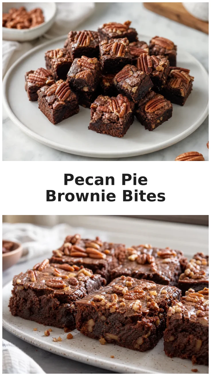 Pecan Pie Brownie Bites for Your Next Celebration Pecan Pie Brownie Bites for Your Next Celebration