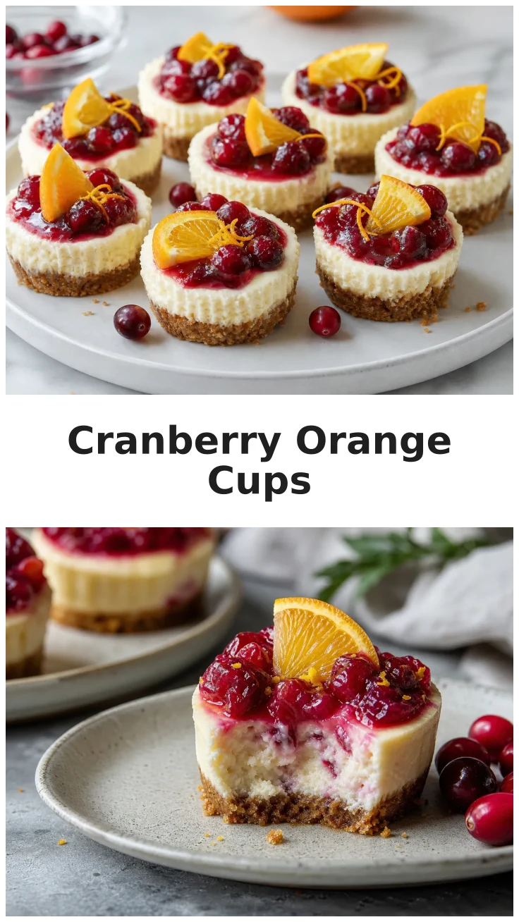 Delicious Cranberry Orange Cheesecake Cups Recipe Delicious Cranberry Orange Cheesecake Cups Recipe