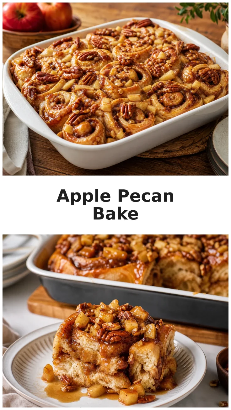 Delicious Apple Pecan Cinnamon Roll Bake for Cozy Mornings Delicious Apple Pecan Cinnamon Roll Bake for Cozy Mornings