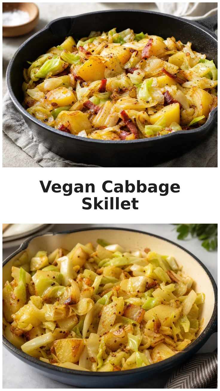Delicious Vegan Cabbage Potato Skillet for Easy Dinners Delicious Vegan Cabbage Potato Skillet for Easy Dinners