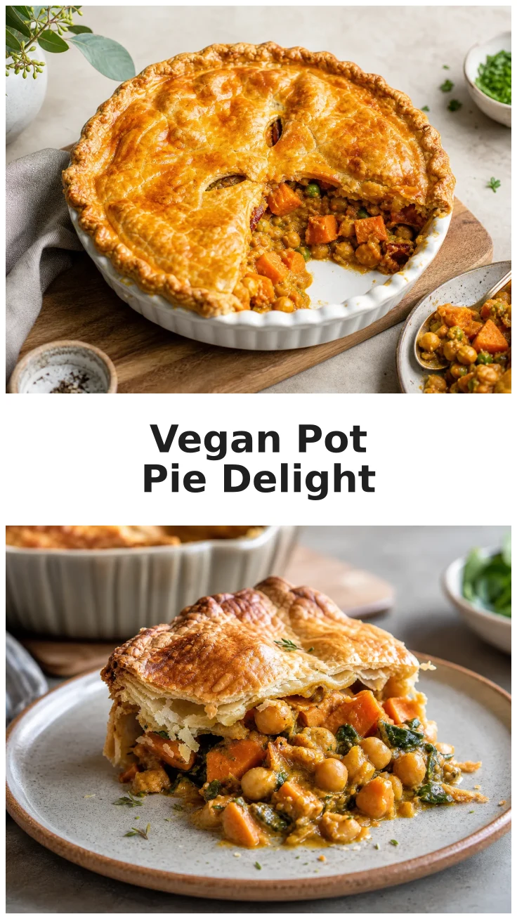 Vegan Sweet Potato Chickpea Pot Pie Recipe for Comforting Meals