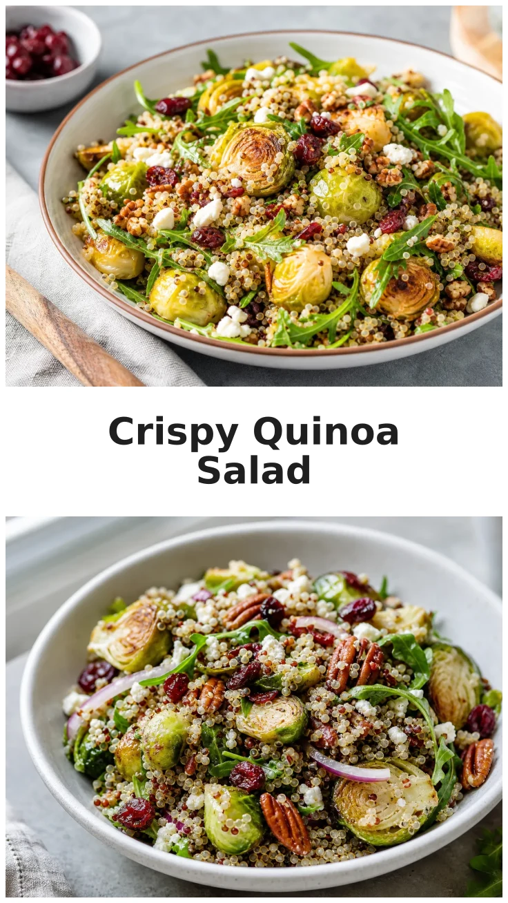 Crispy Brussels Sprouts Quinoa Salad Recipe for Healthy Eating