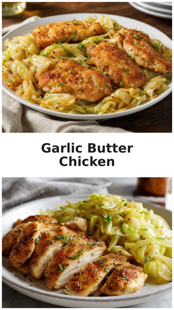 Garlic Butter Chicken Cabbage Skillet for Cozy Dinners Garlic Butter Chicken Cabbage Skillet for Cozy Dinners