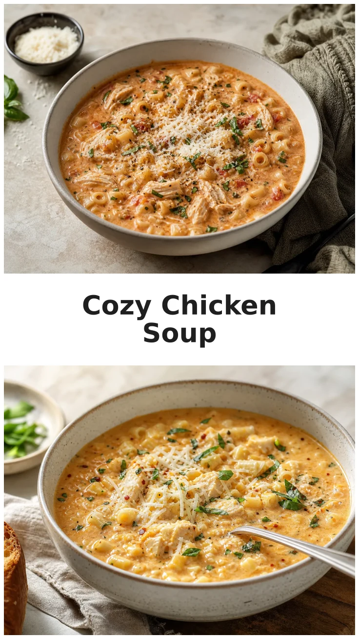 Cozy Chicken Parmesan Ditalini Soup Recipe for Comforting Nights Cozy Chicken Parmesan Ditalini Soup Recipe for Comforting Nights