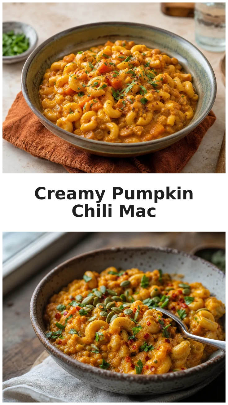 Creamy Pumpkin Red Lentil Chili Mac That Comforts