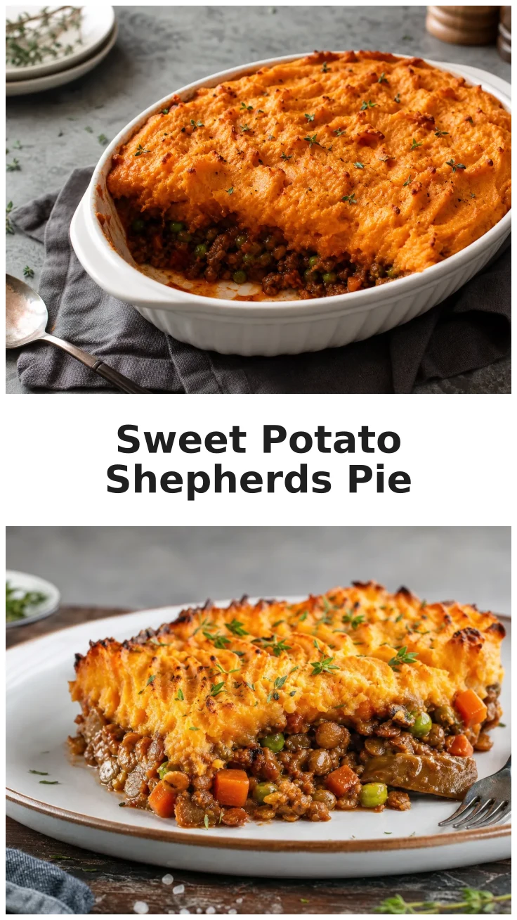 Roasted Sweet Potato Lentil Shepherds Pie Recipe Roasted Sweet Potato Lentil Shepherds Pie Recipe