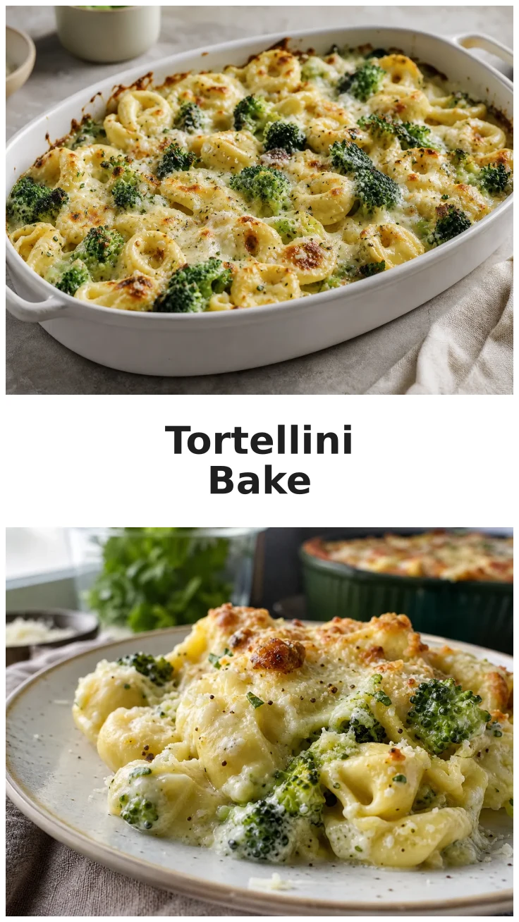 Garlic Parmesan Broccoli Tortellini Bake Recipe Garlic Parmesan Broccoli Tortellini Bake Recipe
