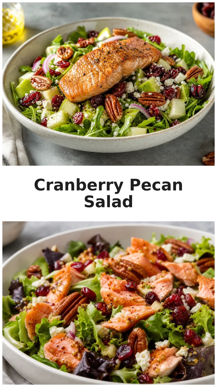 Cranberry Pecan Salmon Salad Bowls for a Cozy Meal Cranberry Pecan Salmon Salad Bowls for a Cozy Meal