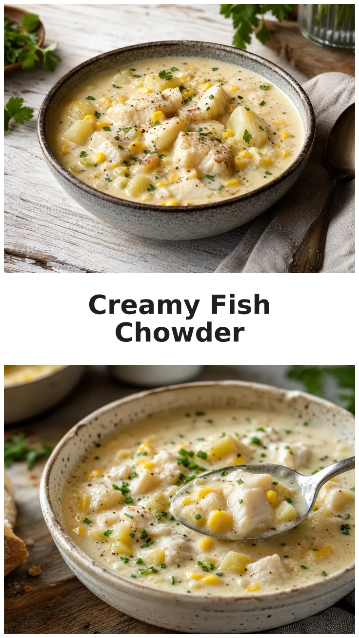 Creamy Fish and Corn Potato Chowder Recipe Creamy Fish and Corn Potato Chowder Recipe