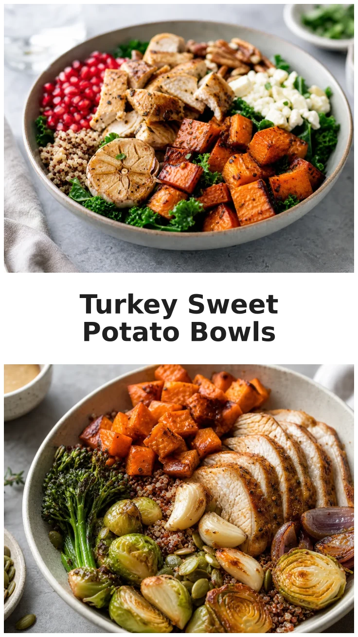 Roasted Garlic Turkey Sweet Potato Bowls for a Cozy Meal Roasted Garlic Turkey Sweet Potato Bowls for a Cozy Meal