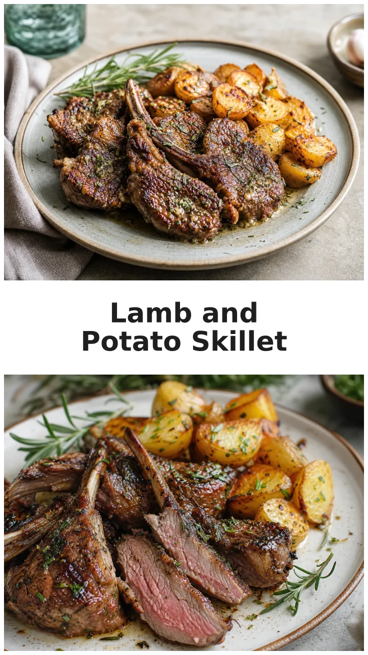 Garlic Butter Lamb and Potato Skillet for Dinner Garlic Butter Lamb and Potato Skillet for Dinner