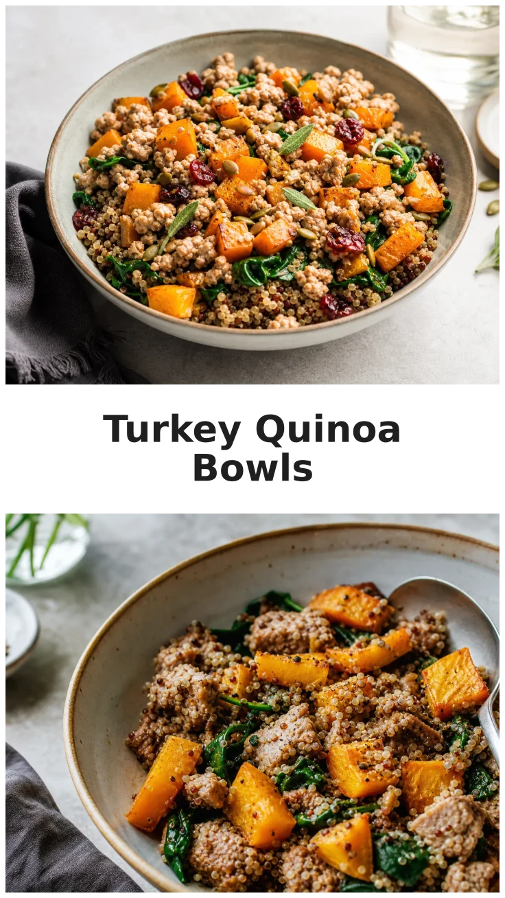 Roasted Turkey and Butternut Squash Quinoa Bowls for Fall Gatherings Roasted Turkey and Butternut Squash Quinoa Bowls for Fall Gatherings