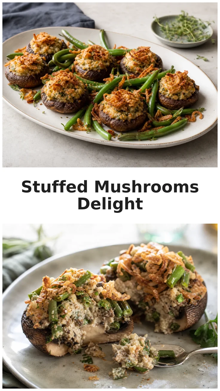 Green Bean Casserole Stuffed Mushrooms for Your Holiday Feast Green Bean Casserole Stuffed Mushrooms for Your Holiday Feast