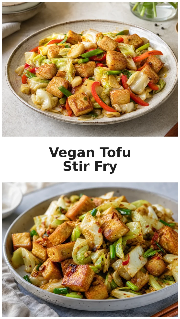 Garlic Cabbage Tofu Stir Fry for Quick Vegan Meals