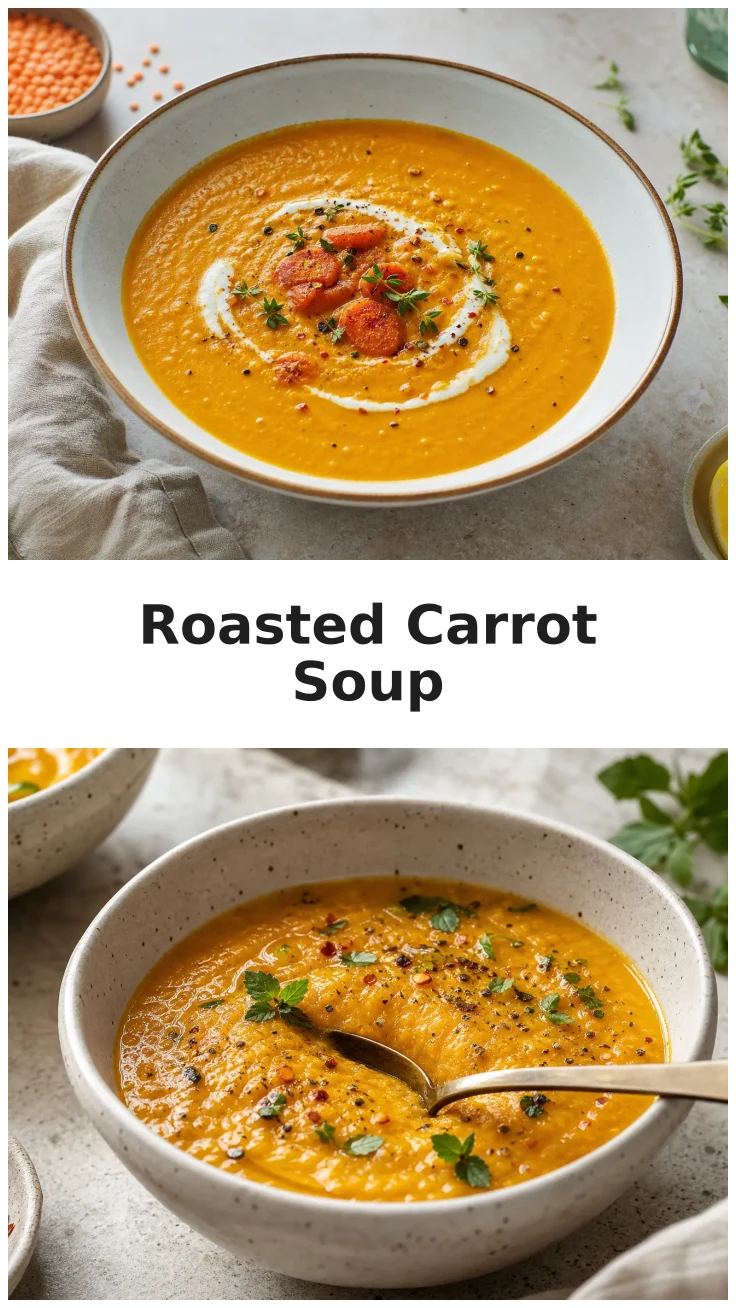 Delicious Roasted Carrot Red Lentil Soup Recipe Delicious Roasted Carrot Red Lentil Soup Recipe