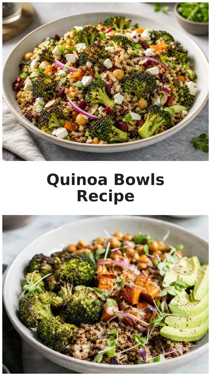 Delicious Roasted Broccoli Lentil Quinoa Bowls for Healthy Meals Delicious Roasted Broccoli Lentil Quinoa Bowls for Healthy Meals