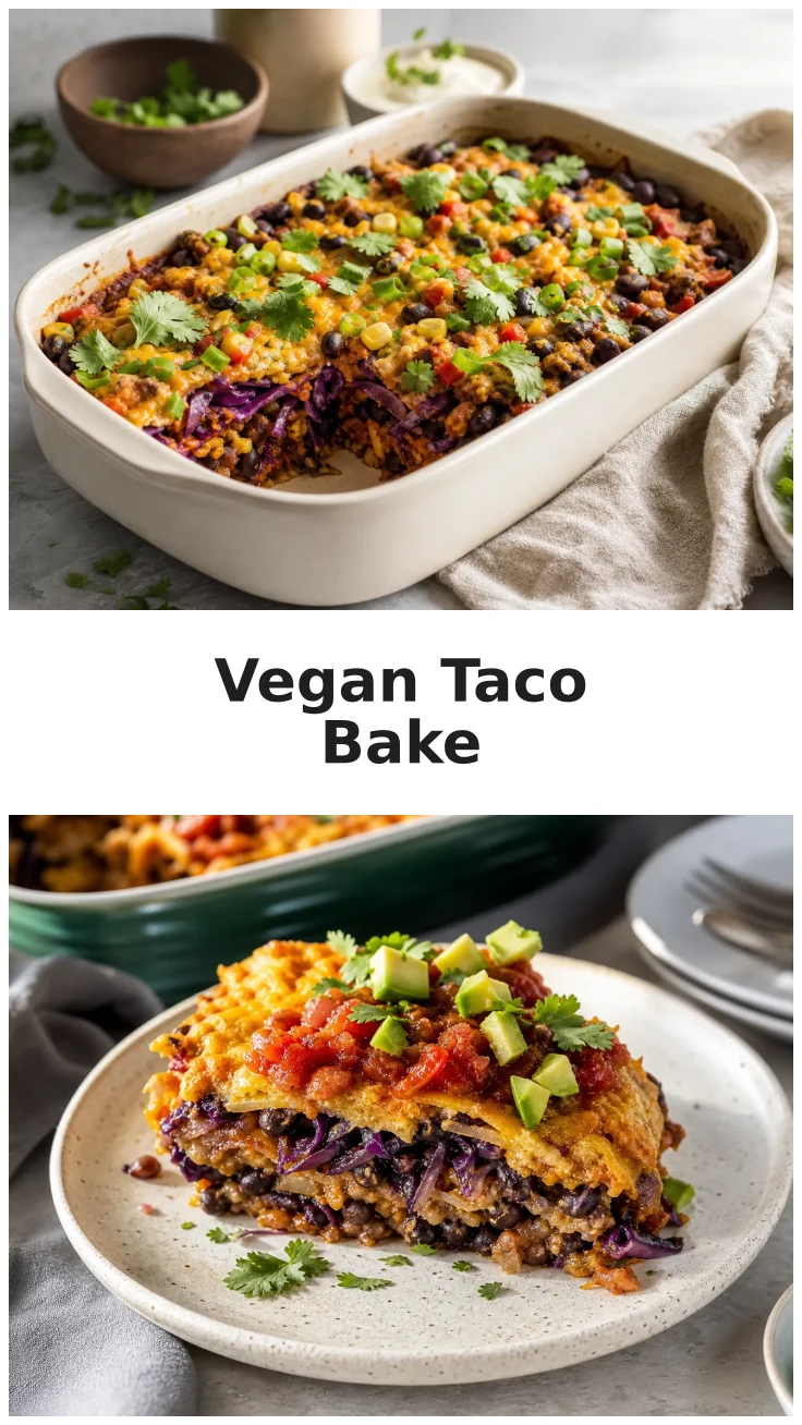 Vegan Cabbage Black Bean Taco Bake for Cozy Dinners Vegan Cabbage Black Bean Taco Bake for Cozy Dinners