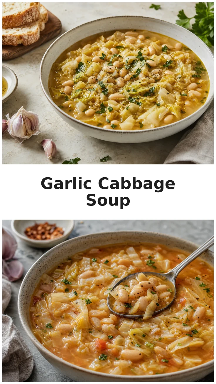 Cozy Garlic Cabbage White Bean Soup for Comforting Meals Cozy Garlic Cabbage White Bean Soup for Comforting Meals