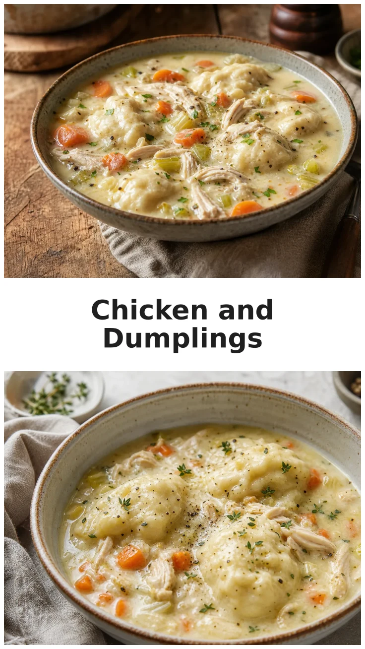 Creamy Chicken and Dumplings Soup Recipe Creamy Chicken and Dumplings Soup Recipe