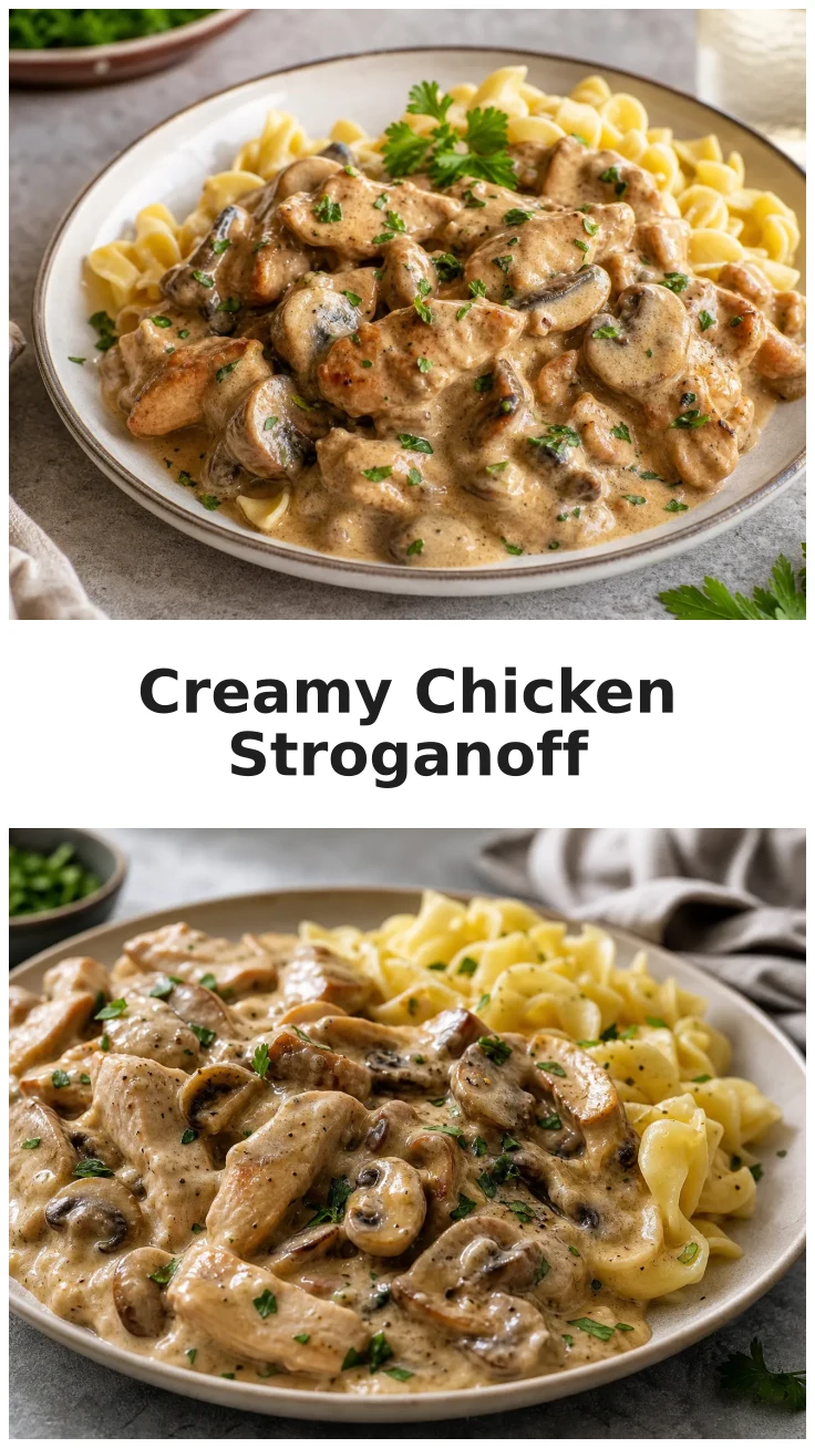 Creamy Chicken Mushroom Stroganoff Recipe for Cozy Nights