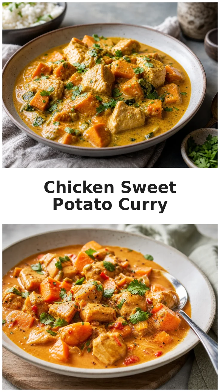 Creamy Chicken Sweet Potato Curry Recipe for Cozy Nights Creamy Chicken Sweet Potato Curry Recipe for Cozy Nights