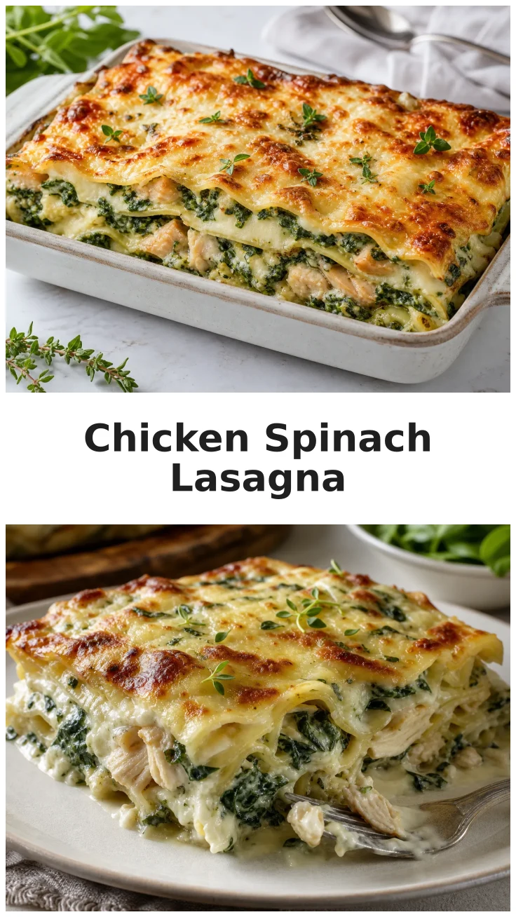 Creamy Chicken Spinach Lasagna Recipe for Cozy Nights Creamy Chicken Spinach Lasagna Recipe for Cozy Nights