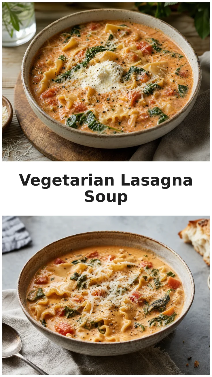 Creamy Vegetarian Lasagna Soup for Cozy Nights Creamy Vegetarian Lasagna Soup for Cozy Nights