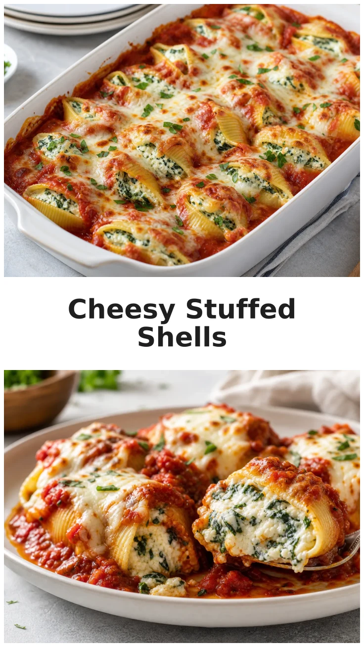 Cheesy Spinach Ricotta Stuffed Shells for Dinner Cheesy Spinach Ricotta Stuffed Shells for Dinner