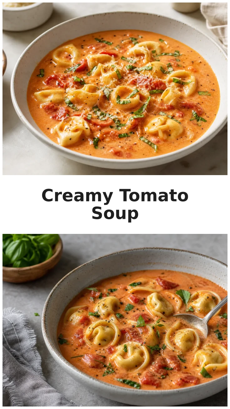 Creamy Tomato Tortellini Soup for Cozy Nights Creamy Tomato Tortellini Soup for Cozy Nights