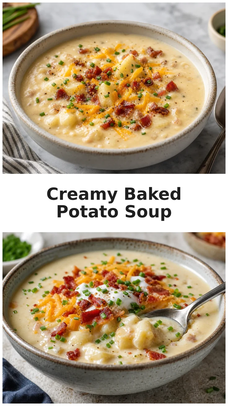 Creamy Baked Potato Soup Recipe for Cozy Nights