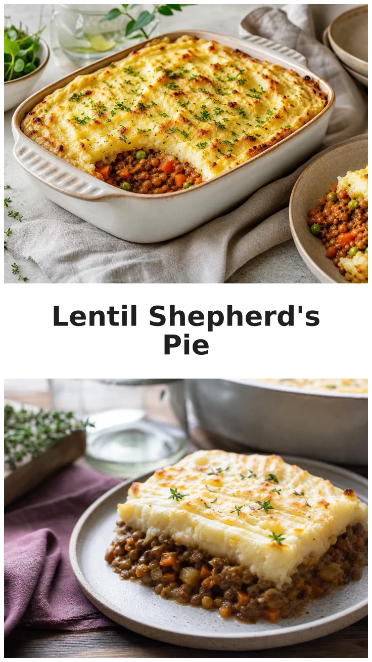 Golden Lentil Shepherd's Pie for Cozy Dinners Golden Lentil Shepherd's Pie for Cozy Dinners