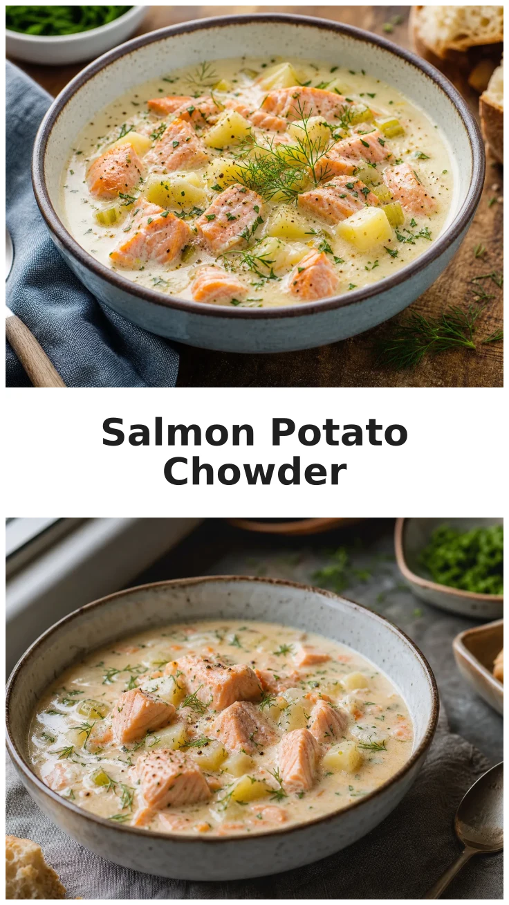 Creamy Salmon Potato Chowder Recipe for Cozy Nights Creamy Salmon Potato Chowder Recipe for Cozy Nights