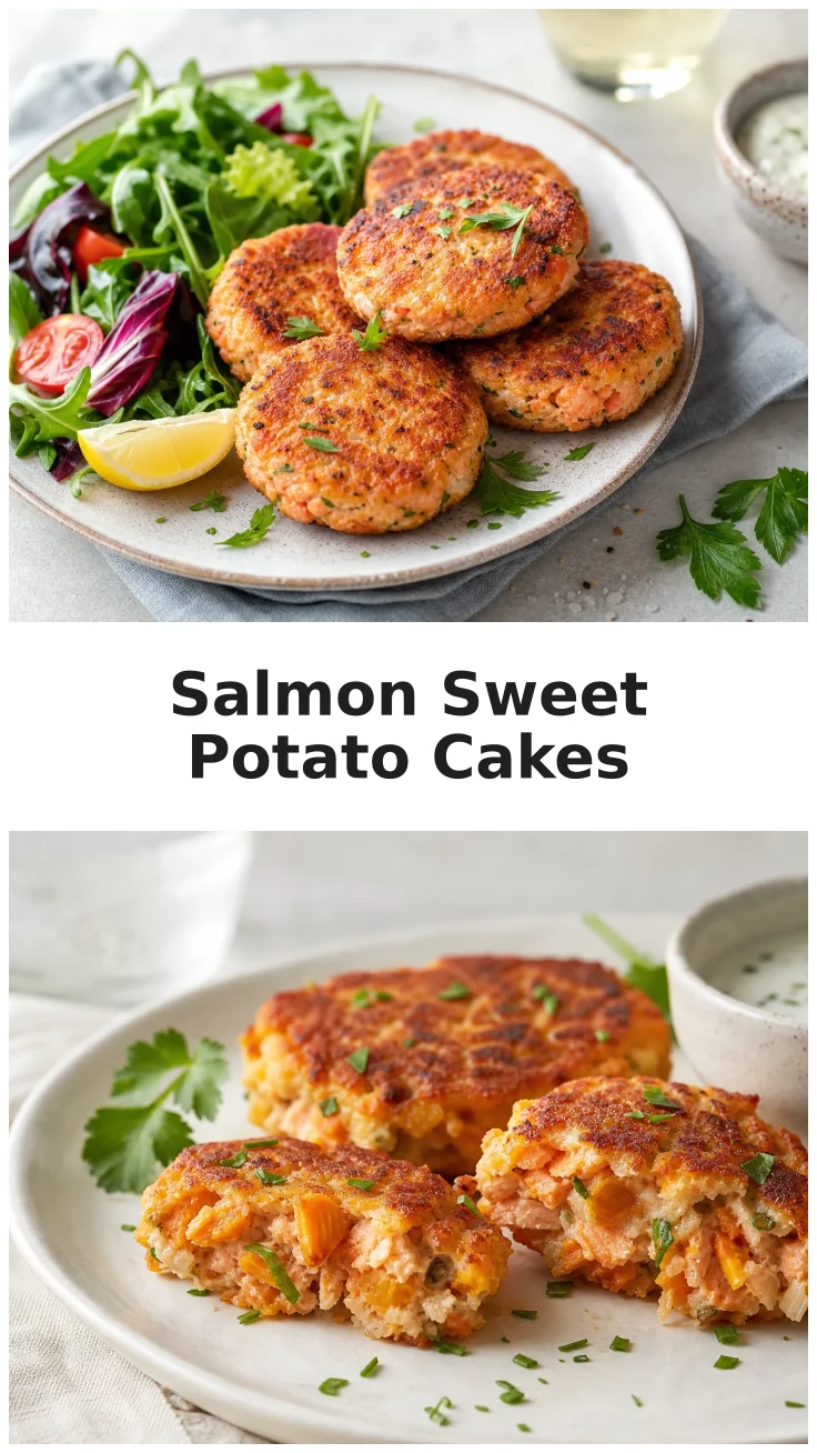 Golden Salmon Sweet Potato Fish Cakes Recipe Golden Salmon Sweet Potato Fish Cakes Recipe
