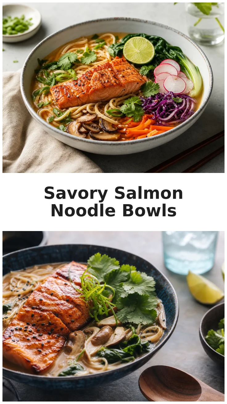 Savory Salmon Miso Noodle Bowls for Cozy Nights Savory Salmon Miso Noodle Bowls for Cozy Nights