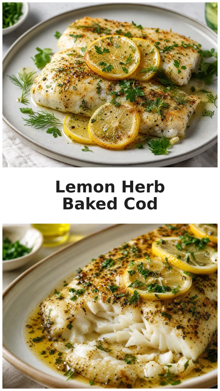 Fresh Lemon Herb Baked Cod Recipe for a Light Dinner Fresh Lemon Herb Baked Cod Recipe for a Light Dinner
